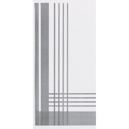 Fashnpoint 8" x 4" FashnPoint Slate Gray Plaid Dinner Napkins PK 800 FP1123